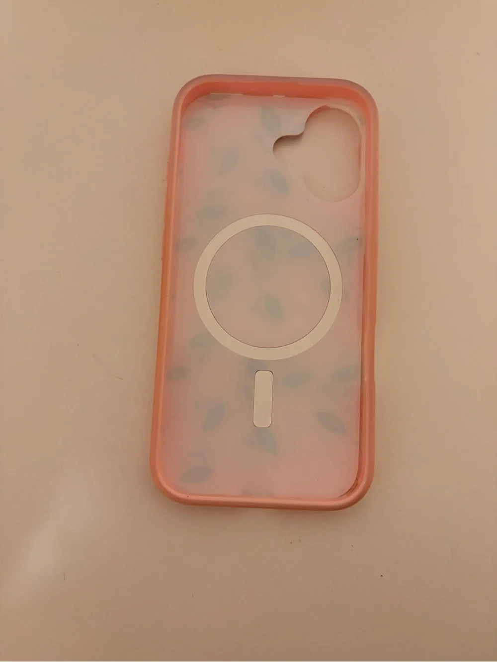 Floral Pink Protective Phone Case with Built-In Grip